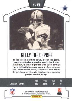 2019 Panini Legacy #131 Billy Joe DuPree Back