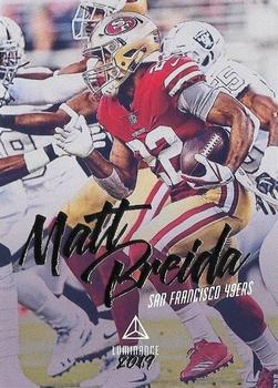 2019 Panini Luminance #97 Matt Breida Front