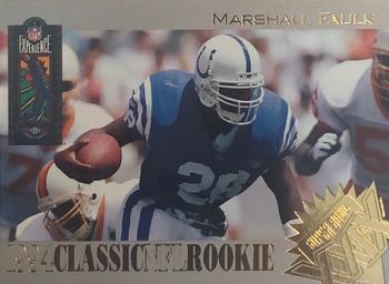 1995 Classic NFL Experience - Rookies Spanish #R1 Marshall Faulk Front