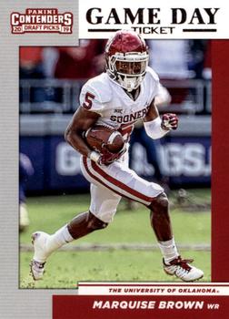 2019 Panini Contenders Draft Picks Collegiate - Game Day Ticket #2 Marquise Brown Front