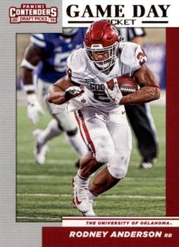 2019 Panini Contenders Draft Picks Collegiate - Game Day Ticket #9 Rodney Anderson Front