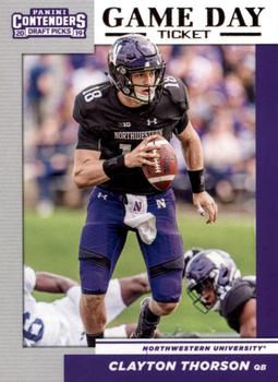 2019 Panini Contenders Draft Picks Collegiate - Game Day Ticket #22 Clayton Thorson Front