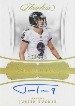 2018 Panini Flawless - All-Pro Ink #AP-JT Justin Tucker Front