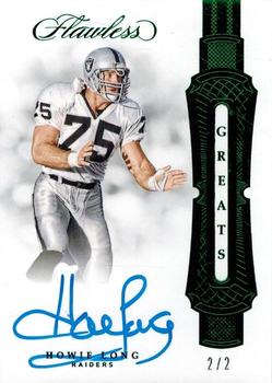 2018 Panini Flawless - Greats Emerald #GR-HL Howie Long Front