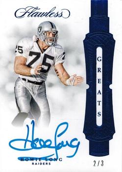 2018 Panini Flawless - Greats Sapphire #GR-HL Howie Long Front