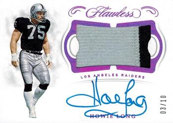 2018 Panini Flawless - Patch Autographs Ruby #PA-HL Howie Long Front