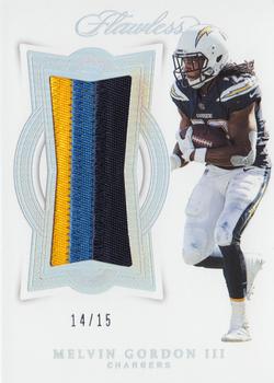 2018 Panini Flawless - Patches Silver #PA-MG Melvin Gordon III Front