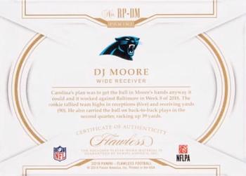 2018 Panini Flawless - Rookie Patch Autographs Ruby #RPA-DM DJ Moore Back