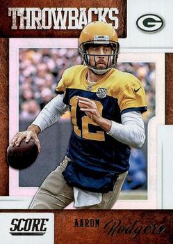 2019 Score - Throwbacks #T-3 Aaron Rodgers Front