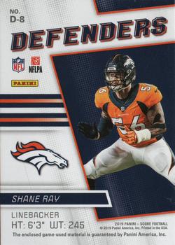 2019 Score - Defenders Jerseys #D-8 Shane Ray Back