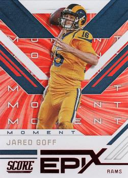 2019 Score - Epix Moment Red #EM-1 Jared Goff Front