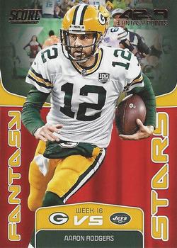 2019 Score - Fantasy Stars Red #FS-15 Aaron Rodgers Front