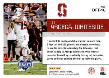 2019 Score - NFL Draft 2019 #DFT-18 JJ Arcega-Whiteside Back