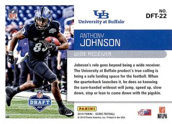 2019 Score - NFL Draft 2019 #DFT-22 Anthony Johnson Back