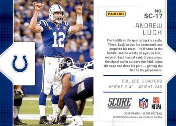 2019 Score - Signal-Callers #SC-17 Andrew Luck Back