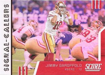 2019 Score - Signal-Callers Red #SC-4 Jimmy Garoppolo Front