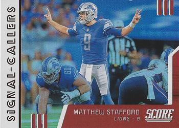 2019 Score - Signal-Callers Red #SC-14 Matthew Stafford Front