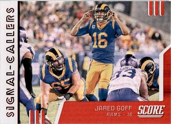 2019 Score - Signal-Callers Red #SC-20 Jared Goff Front