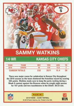 2019 Score - 30th Anniversary #5 Sammy Watkins Back