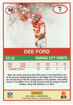 2019 Score - First Down #7 Dee Ford Back
