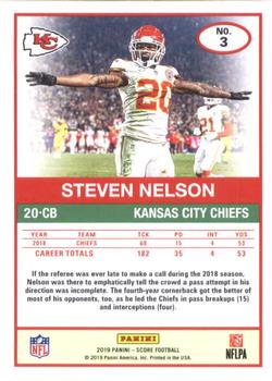 2019 Score - Red #3 Steven Nelson Back
