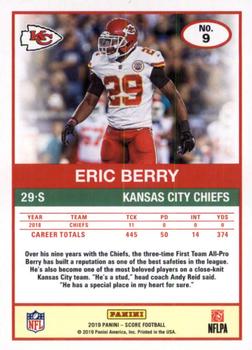 2019 Score - Red #9 Eric Berry Back