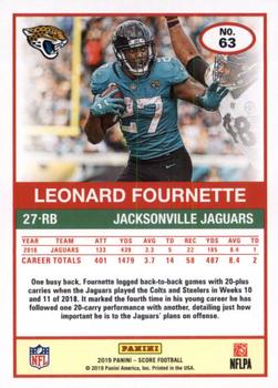 2019 Score - Red #63 Leonard Fournette Back