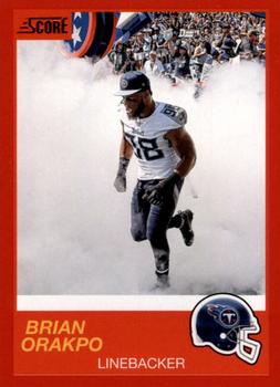 2019 Score - Red #81 Brian Orakpo Front
