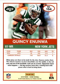 2019 Score - Red #154 Quincy Enunwa Back