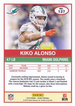 2019 Score - Red Zone #137 Kiko Alonso Back