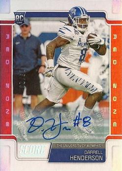 2019 Score - Rookies Signatures Red Zone #398 Darrell Henderson Front