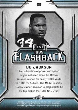 2019 Leaf Draft - Draft Flashback #02 Bo Jackson Back