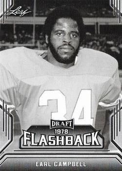 2019 Leaf Draft - Draft Flashback #05 Earl Campbell Front