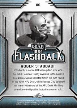 2019 Leaf Draft - Draft Flashback #09 Roger Staubach Back