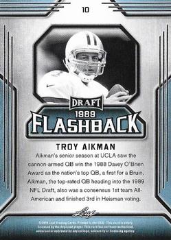 2019 Leaf Draft - Draft Flashback Gold #10 Troy Aikman Back