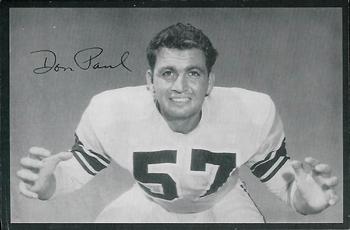 1954 Los Angeles Rams #NNO Don Paul Front