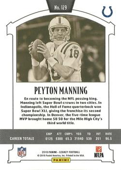 2019 Panini Legacy - Premium Edition #129 Peyton Manning Back