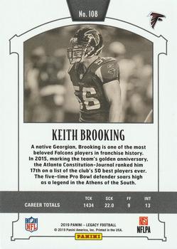 2019 Panini Legacy - Red #108 Keith Brooking Back