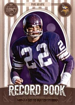 2019 Panini Legacy - Record Book #RB-PK Paul Krause Front