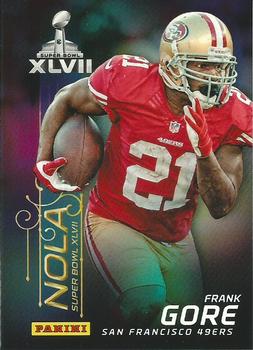 2013 Super Bowl XLVII NFL Experience #2 Frank Gore Front