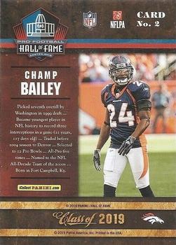 2019 Panini Pro Football Hall of Fame #2 Champ Bailey Back