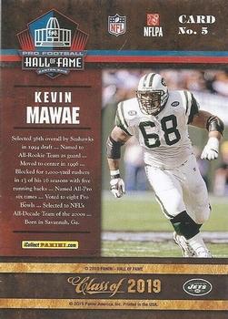 2019 Panini Pro Football Hall of Fame #5 Kevin Mawae Back