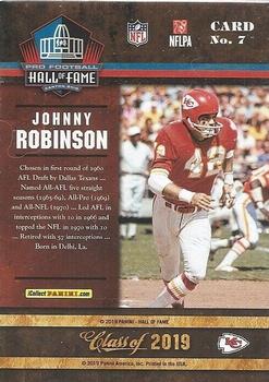 2019 Panini Pro Football Hall of Fame #7 Johnny Robinson Back