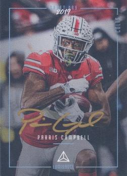 2019 Panini Luminance - Draft Day Signatures Gold #DDS-PC Parris Campbell Front