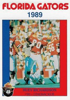 1989 Florida Gators Smokey #NNO Huey Richardson Front