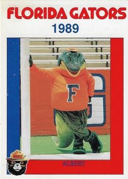 1989 Florida Gators Smokey #NNO Albert Front