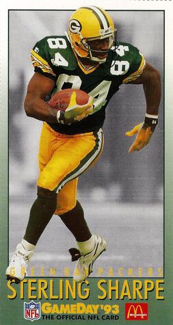 1993 GameDay McDonald's All Stars #6 Sterling Sharpe Front