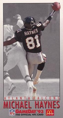 1993 GameDay McDonald's Atlanta Falcons #4 Michael Haynes Front