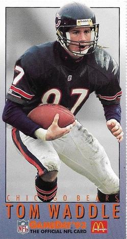 1993 GameDay McDonald's Chicago Bears #12 Tom Waddle Front