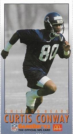 1993 GameDay McDonald's Chicago Bears #18 Curtis Conway Front